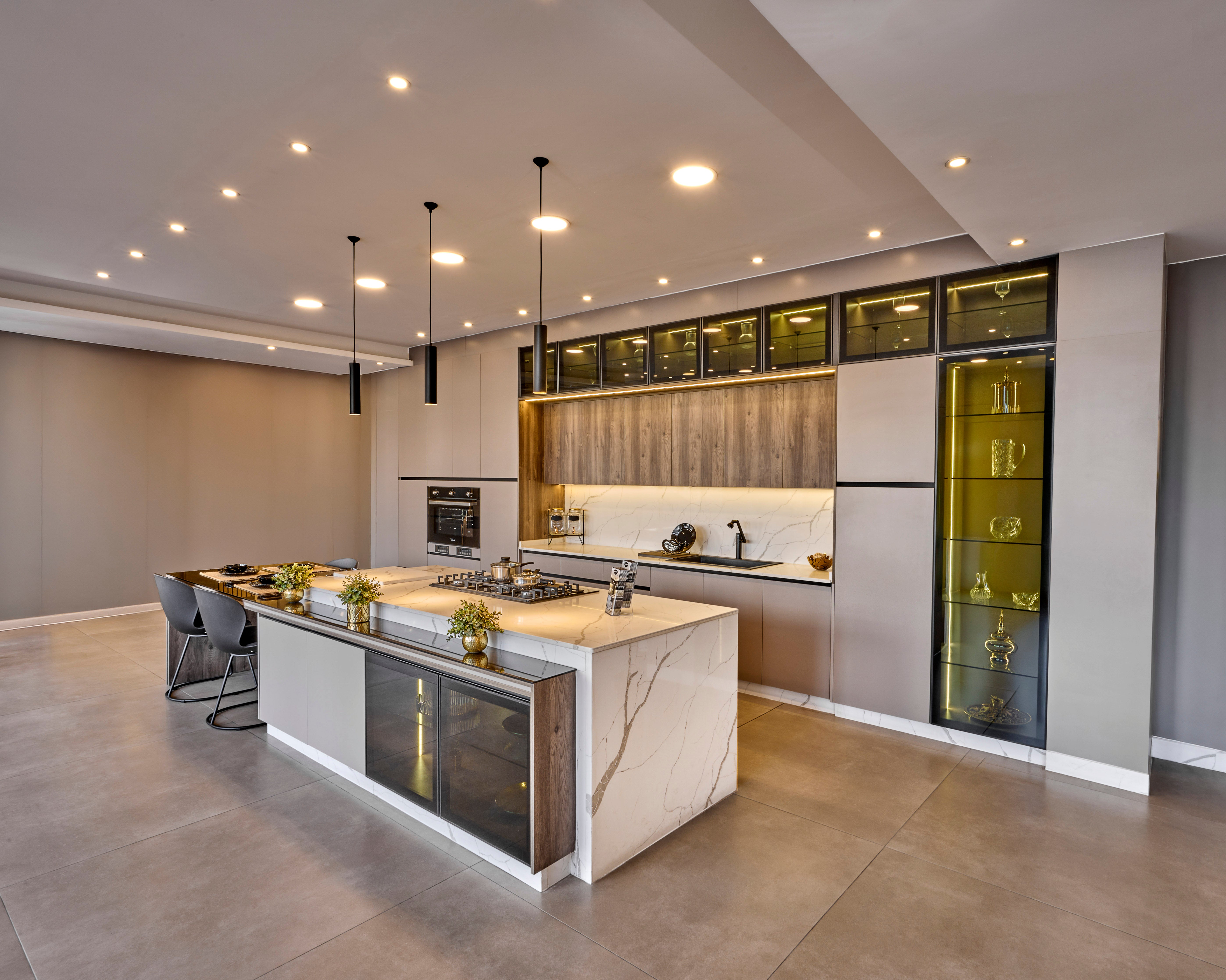 Core Kitchens - Modern Beige Woodstone